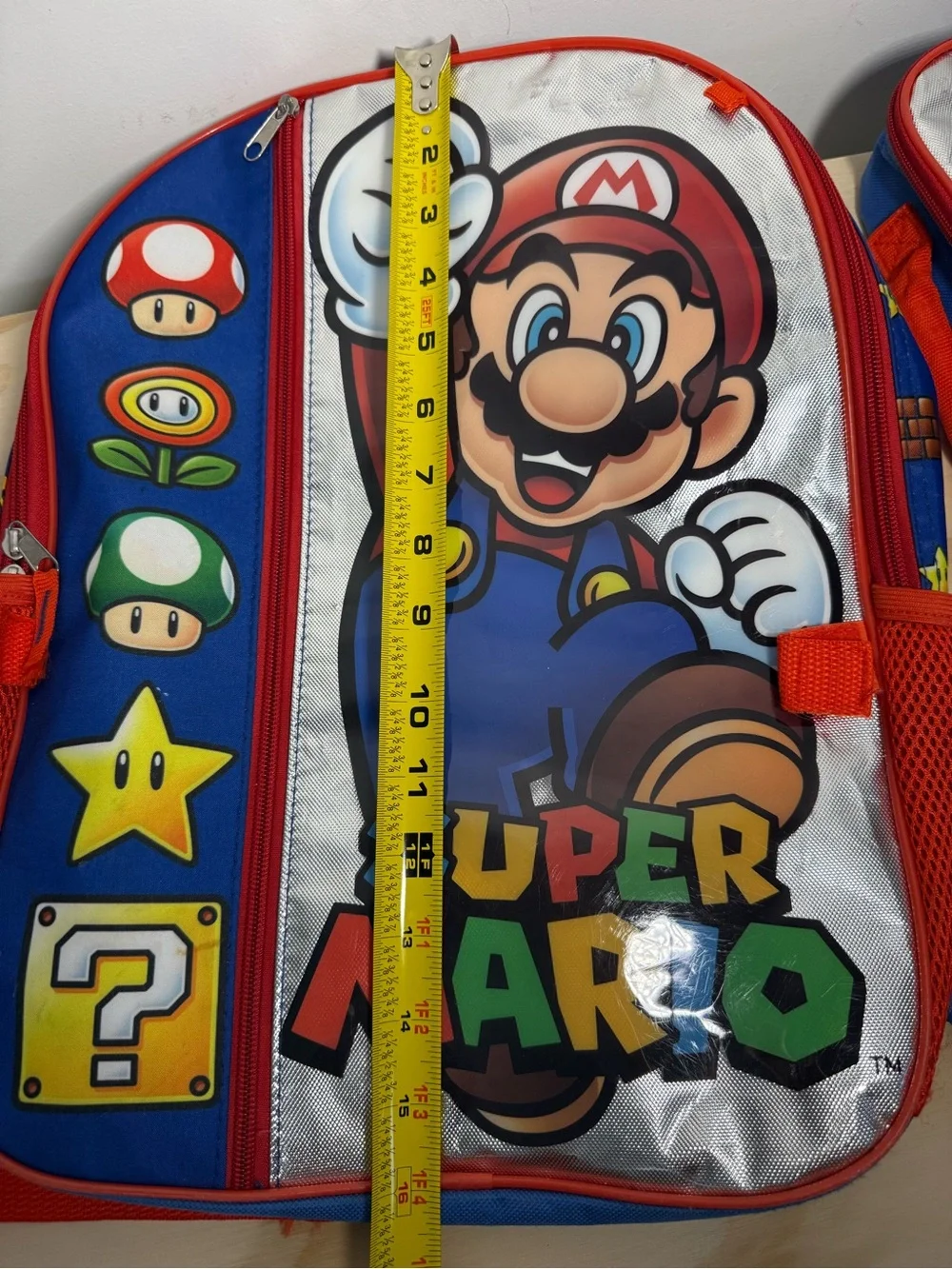 Super Mario Kids Backpack and  attachable Lunch Bag